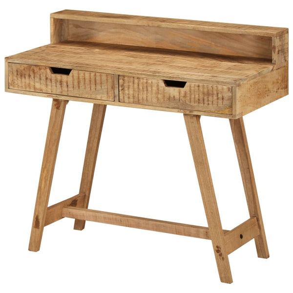 vidaXL Desk 100x45x90 cm Rough Solid Mango Wood
