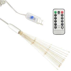 vidaXL Firework Light Christmas Decoration Warm White 20 cm 140 LEDs
