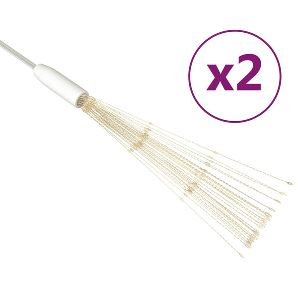 vidaXL Firework Lights 2 pcs. Christmas Decoration Warm White 20 cm 280 LEDs