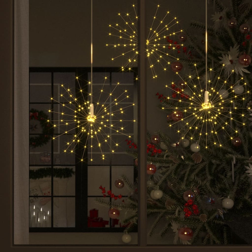 vidaXL Fireworks Lights 10 pcs. Christmas Decoration Warm White 20cm 1400LEDs