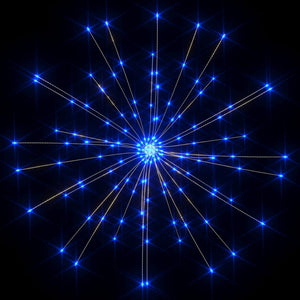 vidaXL Fireworks Light Blue 20 cm 140 LEDs