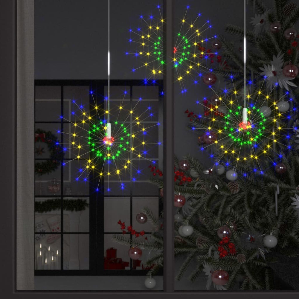 vidaXL Firework Light Christmas Decoration Multicolored 20 cm 140 LEDs