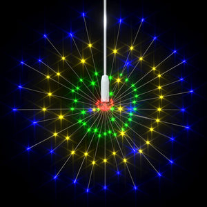 vidaXL Firework Lights 10 pcs. Multicolored 20 cm 1400 LEDs