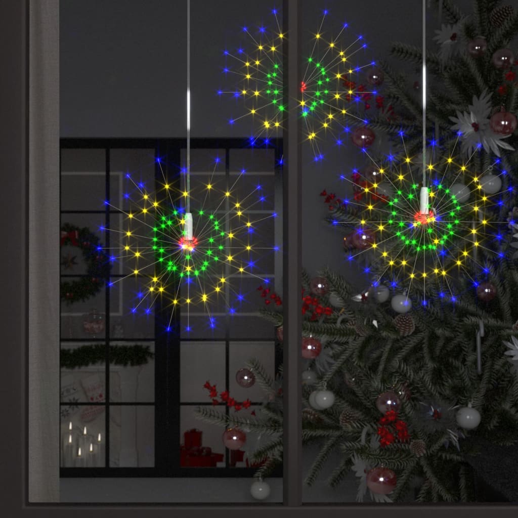 vidaXL Firework Lights 10 pcs. Multicolored 20 cm 1400 LEDs