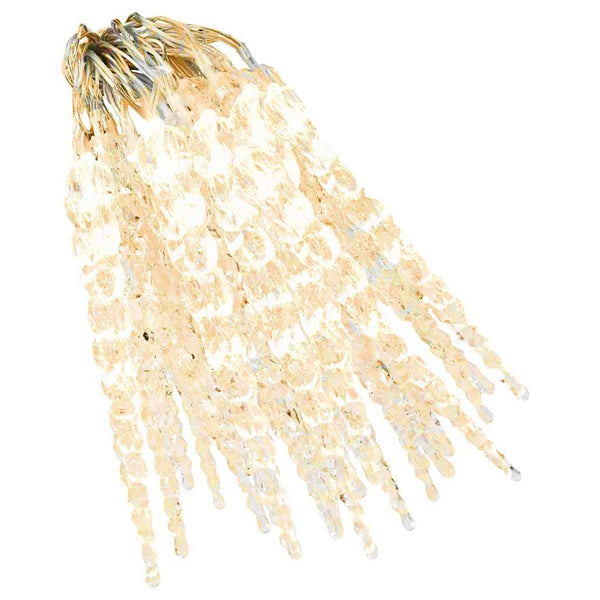vidaXL 40-piece Icicle Light Chain Warm White Acrylic Remote Control