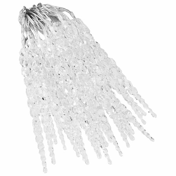 vidaXL 40-piece Icicle Light Chain Warm White Acrylic Remote Control