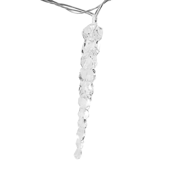 vidaXL 40-piece Icicle Light Chain Warm White Acrylic Remote Control
