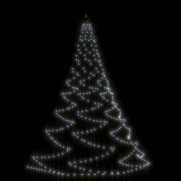 vidaXL LED Wall Tree with Metal Hooks 720 LEDs Cool White 5m Indoor Outdoor