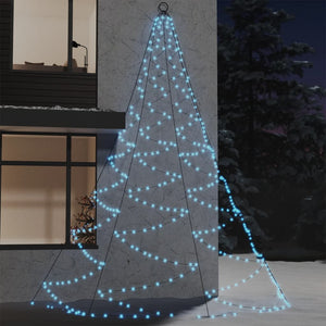 vidaXL LED Wall Tree with Metal Hooks 720 LEDs Cool White 5m Indoor Outdoor