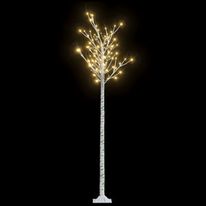 vidaXL Christmas Tree 200 LEDs 2.2 m Warm White Indoor Outdoor