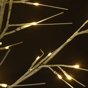 vidaXL Christmas Tree 200 LEDs 2.2 m Warm White Indoor Outdoor