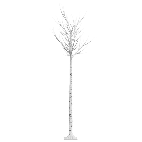 vidaXL Christmas Tree 200 LEDs 2.2 m Warm White Indoor Outdoor