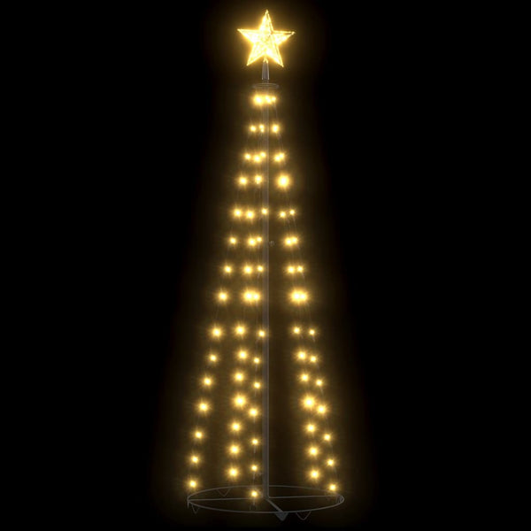 vidaXL Christmas Tree Cone Shape 70 LEDs Decor Warm White 50x120 cm