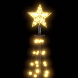 vidaXL Christmas Tree Cone Shape 70 LEDs Decor Warm White 50x120 cm