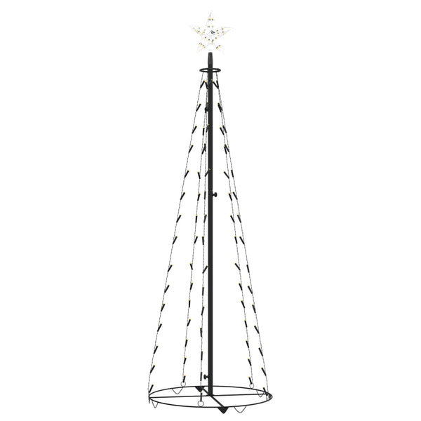 vidaXL Christmas Tree Cone Shape 70 LEDs Decor Warm White 50x120 cm