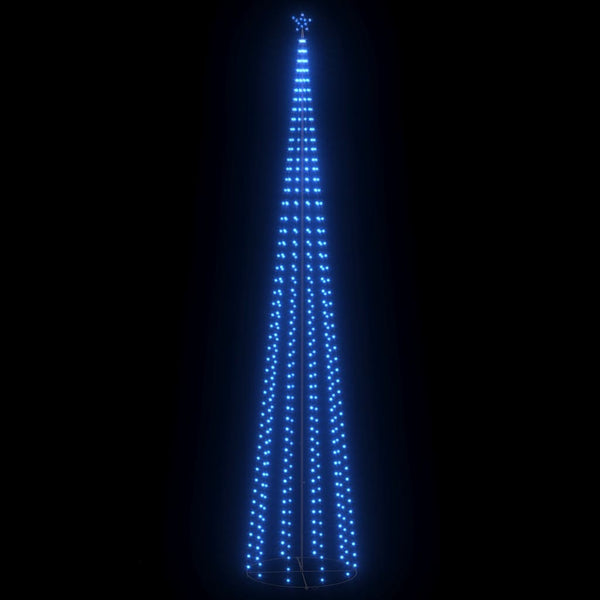 vidaXL Cone-shaped Christmas Tree 752 LEDs Decoration Blue 160x500 cm