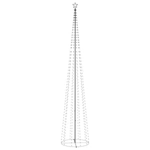 vidaXL Cone-shaped Christmas Tree 752 LEDs Decoration Blue 160x500 cm