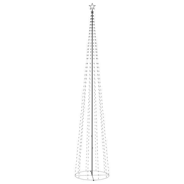 vidaXL Cone-shaped Christmas Tree 752 LEDs Decoration Blue 160x500 cm