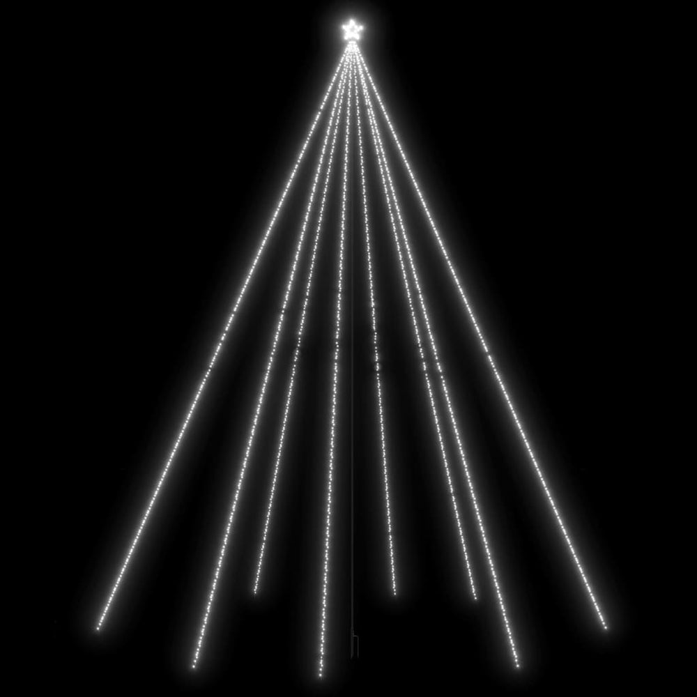 vidaXL LED Christmas Tree Indoor Outdoor 1300 LEDs Cool White 8 m