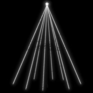 vidaXL LED Christmas Tree Indoor Outdoor 1300 LEDs Cool White 8 m