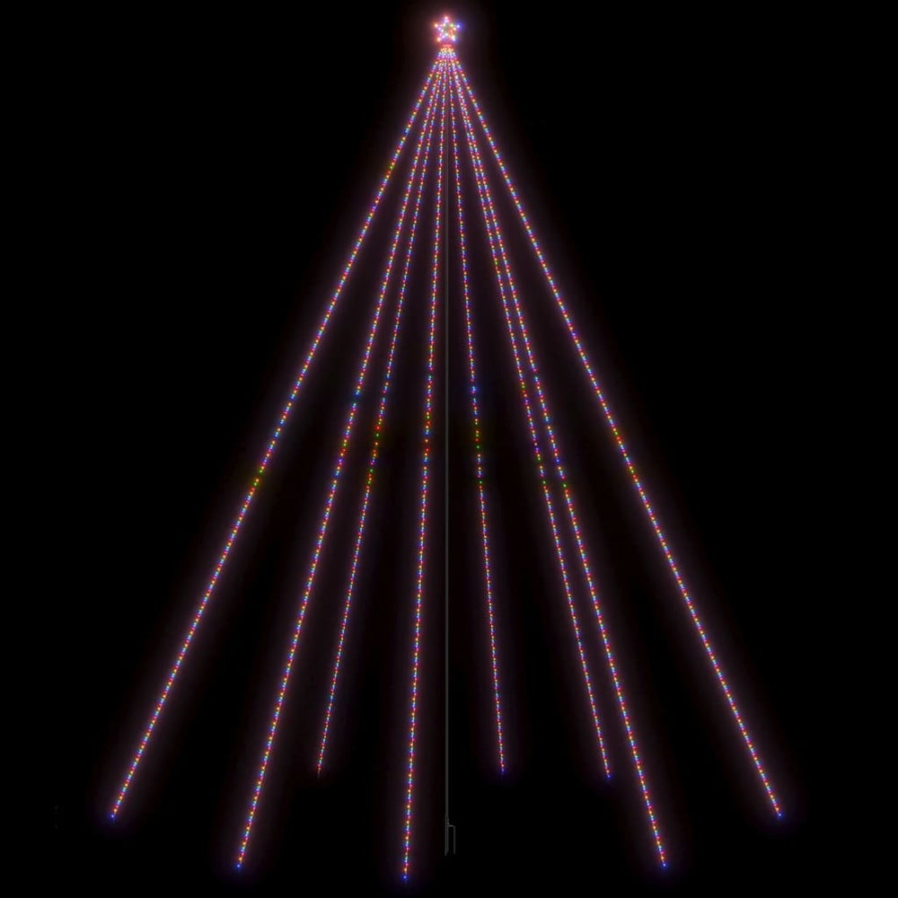 vidaXL LED Christmas Tree Indoor Outdoor 1300 LEDs Multicolour 8 m