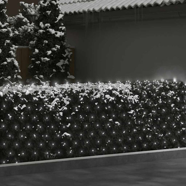 vidaXL LED Net Lights Cold White 3x2 m 204 LEDs Indoor Outdoor
