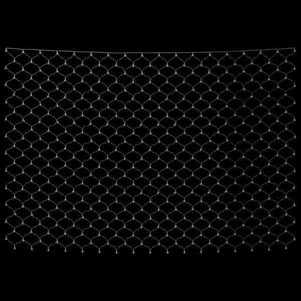 vidaXL LED Net Lights Cold White 3x2 m 204 LEDs Indoor Outdoor