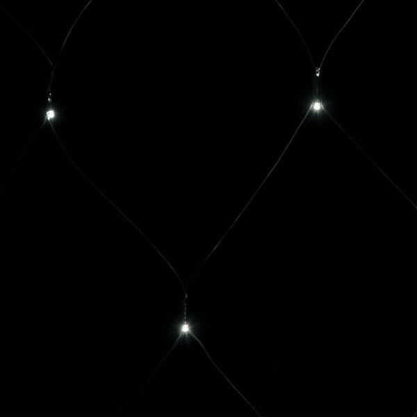 vidaXL LED Net Lights Cold White 3x2 m 204 LEDs Indoor Outdoor