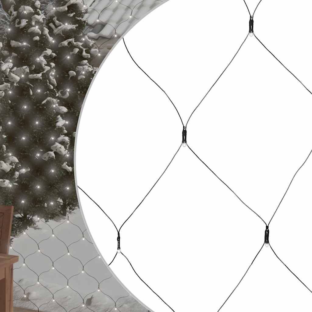 vidaXL LED Net Light Cool White 3x3 m 306 LEDs Indoor Outdoor