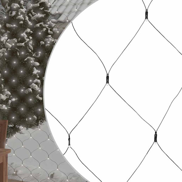 vidaXL LED Net Light Cool White 3x3 m 306 LEDs Indoor Outdoor