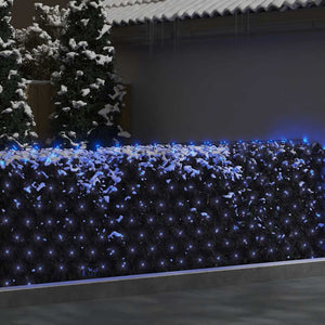vidaXL LED Net Light Blue 3x3 m 306 LEDs Indoor Outdoor