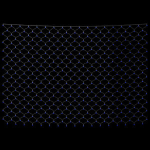 vidaXL LED Net Light Blue 3x3 m 306 LEDs Indoor Outdoor