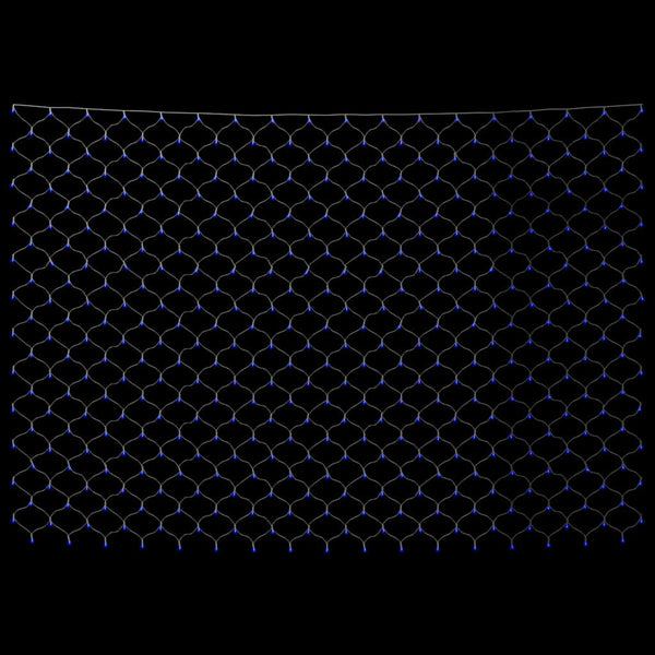 vidaXL LED Net Light Blue 3x3 m 306 LEDs Indoor Outdoor