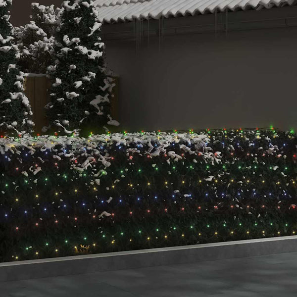 vidaXL Christmas Net Lights Multicolored 3x3 m 306 LEDs Indoor Outdoor