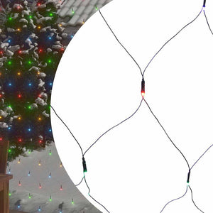 vidaXL Christmas Net Lights Multicolored 3x3 m 306 LEDs Indoor Outdoor