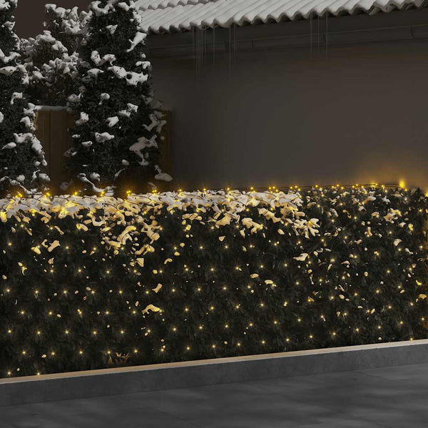 vidaXL Christmas Net Lights 4x4 m 544 LED Warm White Indoor Outdoor