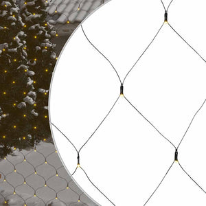 vidaXL Christmas Net Lights 4x4 m 544 LED Warm White Indoor Outdoor