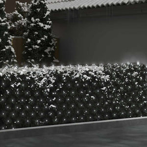 vidaXL Christmas Net Lights 4x4 m 544 LED Cold White Indoor Outdoor