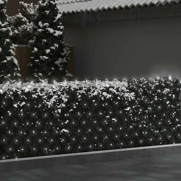 vidaXL Christmas Net Lights 4x4 m 544 LED Cold White Indoor Outdoor