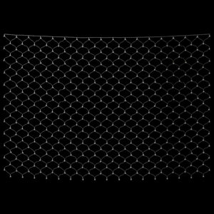 vidaXL Christmas Net Lights 4x4 m 544 LED Cold White Indoor Outdoor