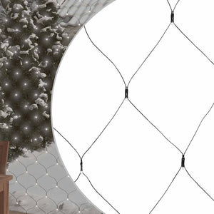 vidaXL Christmas Net Lights 4x4 m 544 LED Cold White Indoor Outdoor