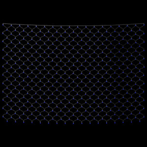 vidaXL Christmas Net Lights Blue 4x4 m 544 LEDs Indoor Outdoor