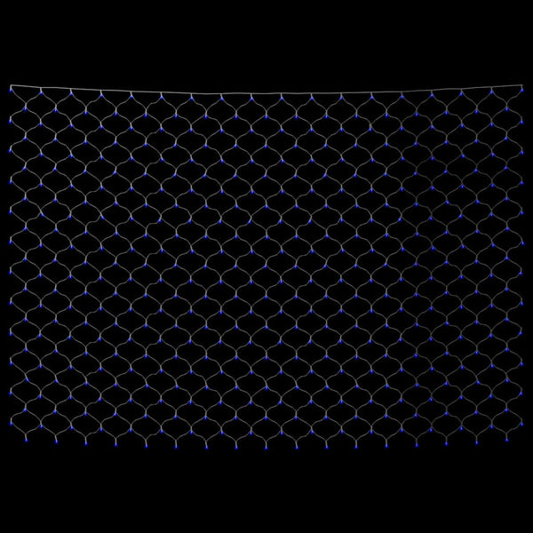 vidaXL Christmas Net Lights Blue 4x4 m 544 LEDs Indoor Outdoor