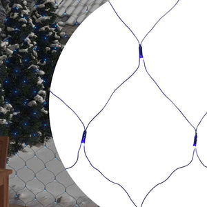 vidaXL Christmas Net Lights Blue 4x4 m 544 LEDs Indoor Outdoor