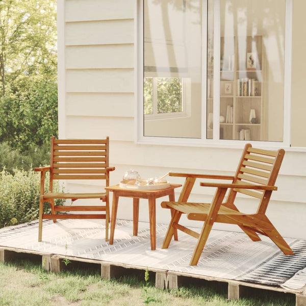 vidaXL 3-piece Bistro Set Solid Acacia Wood