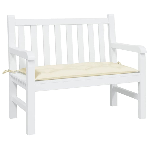vidaXL Garden Bench Cushion Cream 110x50x7 cm Oxford Fabric