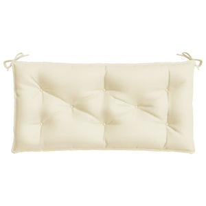 vidaXL Garden Bench Cushion Cream 110x50x7 cm Oxford Fabric