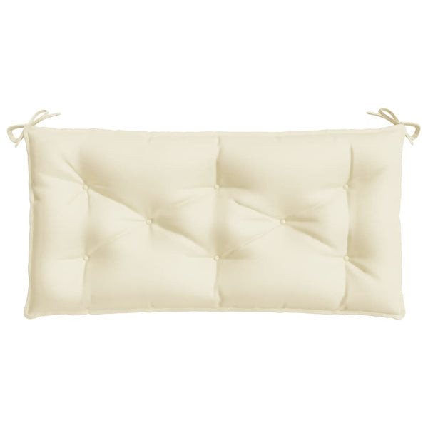 vidaXL Garden Bench Cushion Cream 110x50x7 cm Oxford Fabric