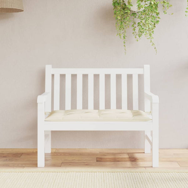 vidaXL Garden Bench Cushion Cream 110x50x7 cm Oxford Fabric