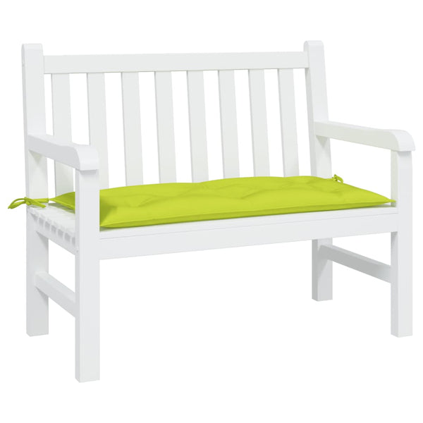 vidaXL Garden Bench Cushion Light Green 110x50x7 cm Oxford Fabric